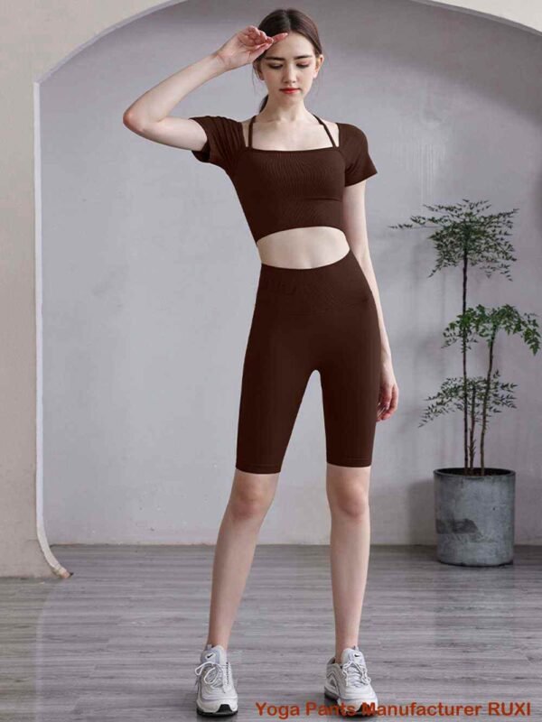 Velcro Strap Sports Bra for Maximum Comfort RUXI ca1455