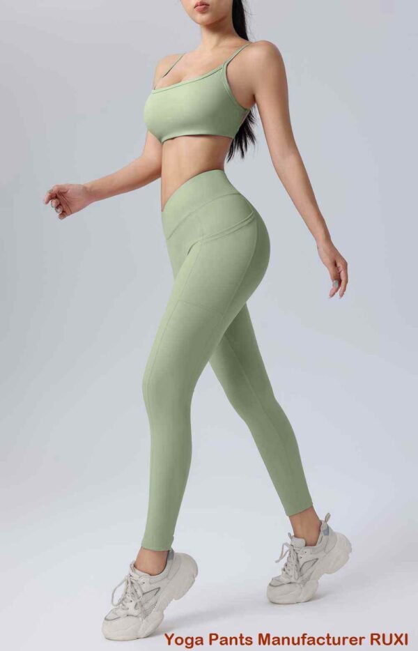 Green Gym Shorts Comfortable Stylish Durable RUXI ca1888