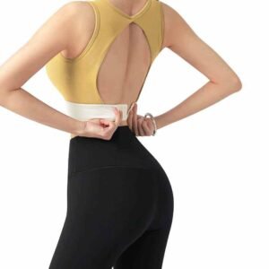 Zip Front Sports Bra for Women High Support RUXI ca1050