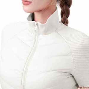 White Strappy Sports Bra Stylish Supportive RUXI ca1542
