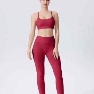 Cropped Flare Yoga Pants for Women RUXI ca361