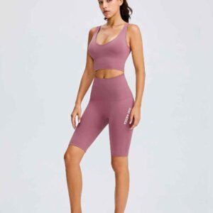 Halter Neck Gym Vest Womens Athletic Tank RUXI ca2578