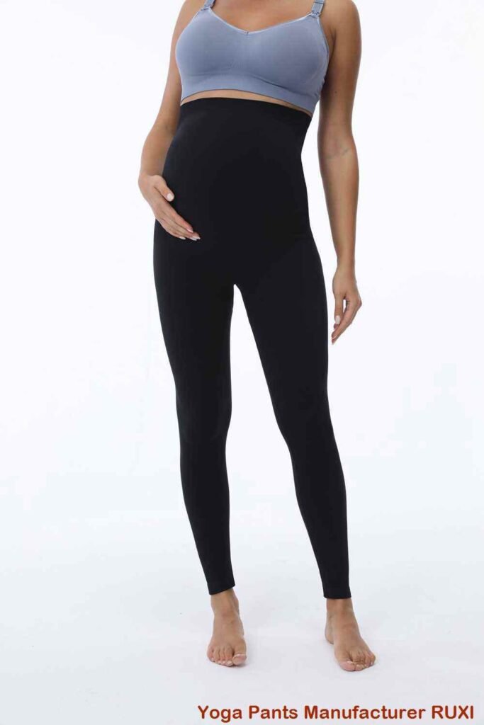Ribbed Yoga Leggings Seamless High Waist Activewear RUXI