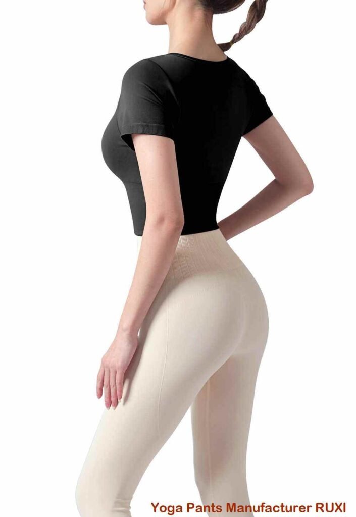 V Cut High Waist Leggings Stylish Comfortable Fit RUXI